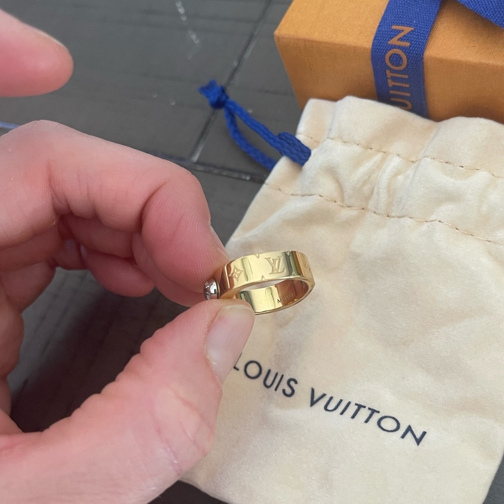 Louis Vuitton NANOGRAM RING size M - Picture 5 of 5